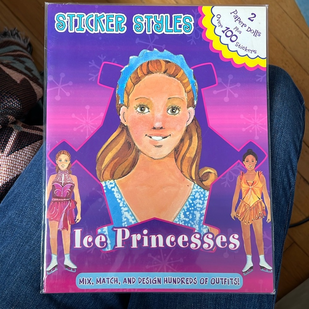 Ice Princess - 2 Paper dolls & over 100 stickers